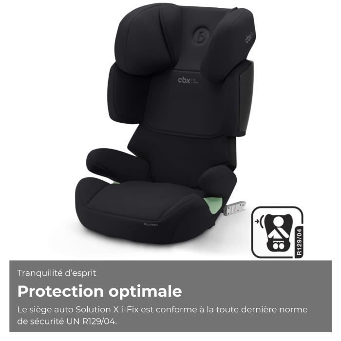 Cybex Solution X i-Fix Booster Car Seat - 3 to 12 Years - 15 to 50 kg - 100 to 150 cm - Black