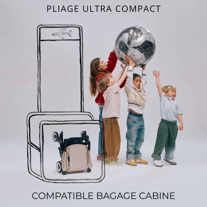 AGIS Ultra-Compact Stroller, Reclining Seat, Cabin Baggage Compatible
