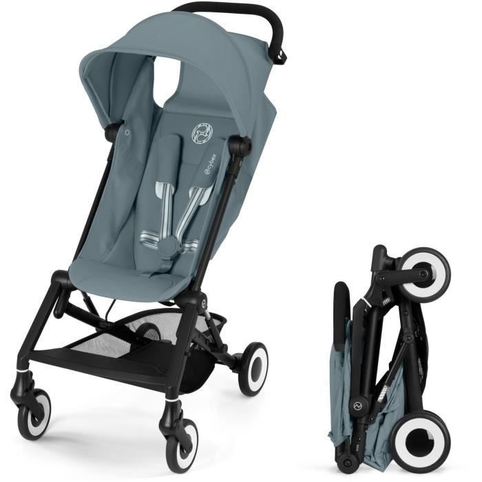 CYBEX Agis Ultra-Compact Stroller - 5 to 22 kg - Lightweight 6.3 kg - Airplane Compatible - Stormy Blue