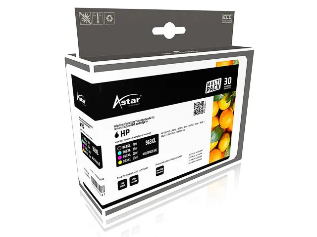 AS70721 ASTAR HP OJ PRO9010 Ink (4) CMYK - 3YP35AE/ HP963XL (AS70721) 1x2000+3x1600