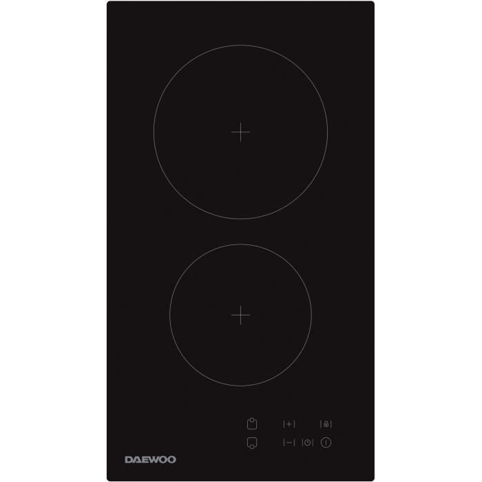 DAEWOO Ceramic Hob - 2 Burners - 30 cm - BH3VTF19BNM - Black
