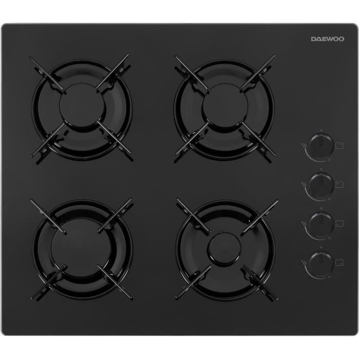 DAEWOO Gas Hob - 4 Burners - 60 cm - BH6GKR40BNL - Black