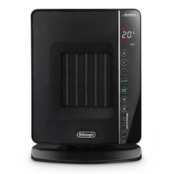 DELONGHI Ceramic Fan Heater - DCH7993ER.BC - 2400W - Black and Chrome
