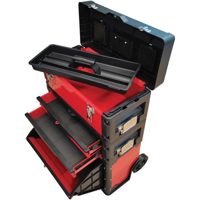 DEFPRO Tool Trolley - 3 Stackable Modules - 60 kg Capacity