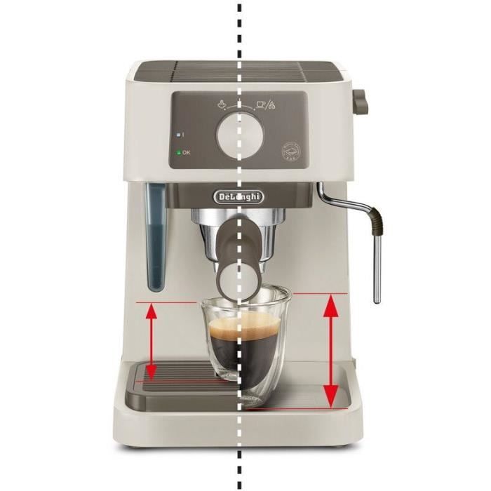 DELONGHI STILOSA EC235.CR Espresso Machine - Single Pump - Stainless Steel Boiler - ESE Compatible - Steam Nozzle - Cream Finish
