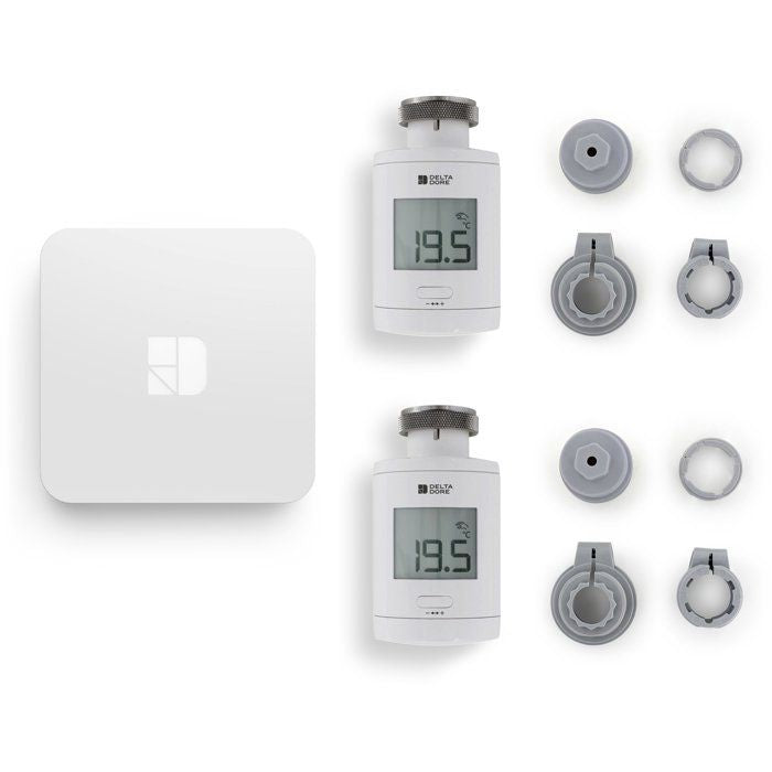 Delta Dore Thermostatic Radiator Valves and Connected Box - TRV 1.0 Connected Pack - 6050664