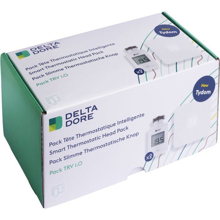 Delta Dore Thermostatic Radiator Valves and Connected Box - TRV 1.0 Connected Pack - 6050664