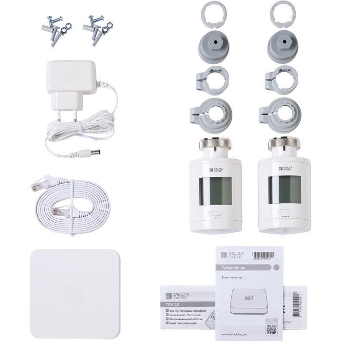 Delta Dore Thermostatic Radiator Valves and Connected Box - TRV 1.0 Connected Pack - 6050664