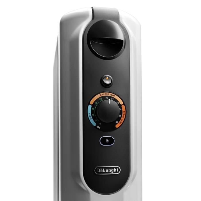 DELONGHI Oil-Filled Radiator 1500W Up to 45 m² Portable Anti-Freeze Function Grey