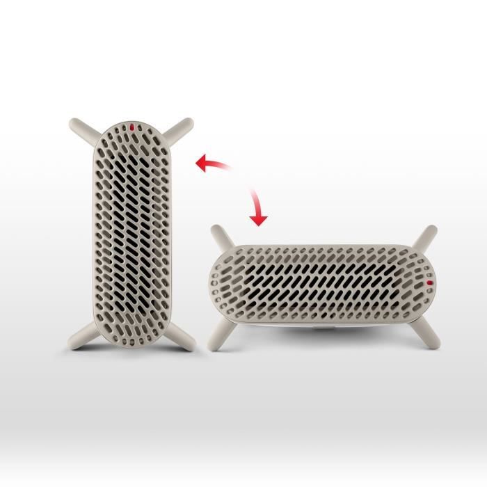DeLonghi Fan Heater - Metal - 2000W Max - Vertical and Horizontal Positioning - Silent (43dB)