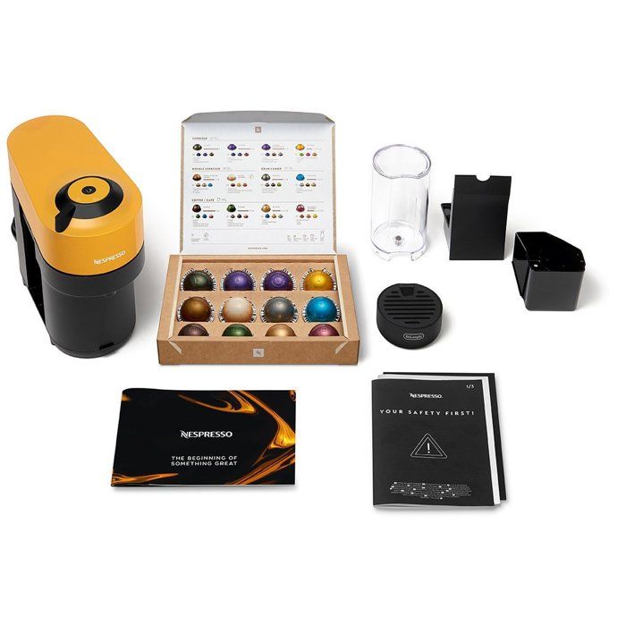 Nespresso De'Longhi Capsule Coffee Machine - Vertuo Pop - ENV90.Y - Yellow