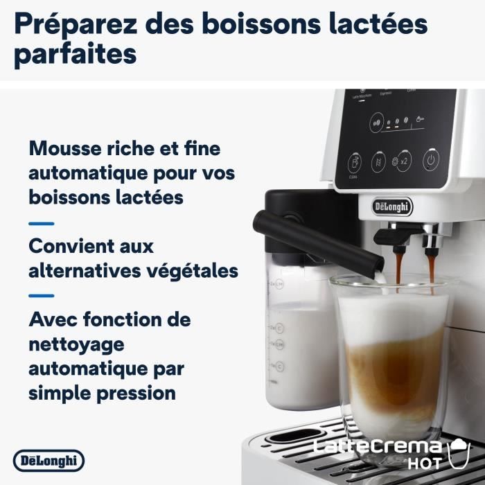 De'Longhi Espresso Machine - Magnifica Start - ECAM220.61.W - Grinder - White Stainless Steel