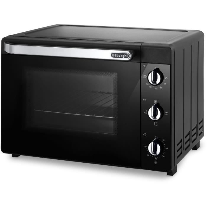 DELONGHI Mini Oven - 40 L - 2000W - Fan-assisted - Double-glazed Door - EO 40112.BK