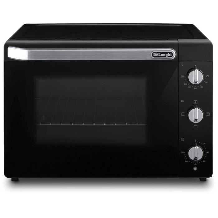 DELONGHI Mini Oven - 40 L - 2000W - Fan-assisted - Double-glazed Door - EO 40112.BK