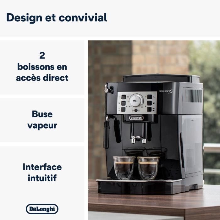 De'Longhi Magnifica S Espresso Machine with Built-in Grinder - ECAM22.140.B - Black