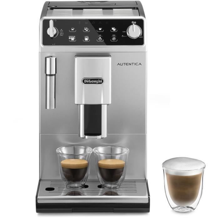 De'Longhi Autentica ETAM29.510.SB Espresso Machine with Built-In Grinder - Black Silver