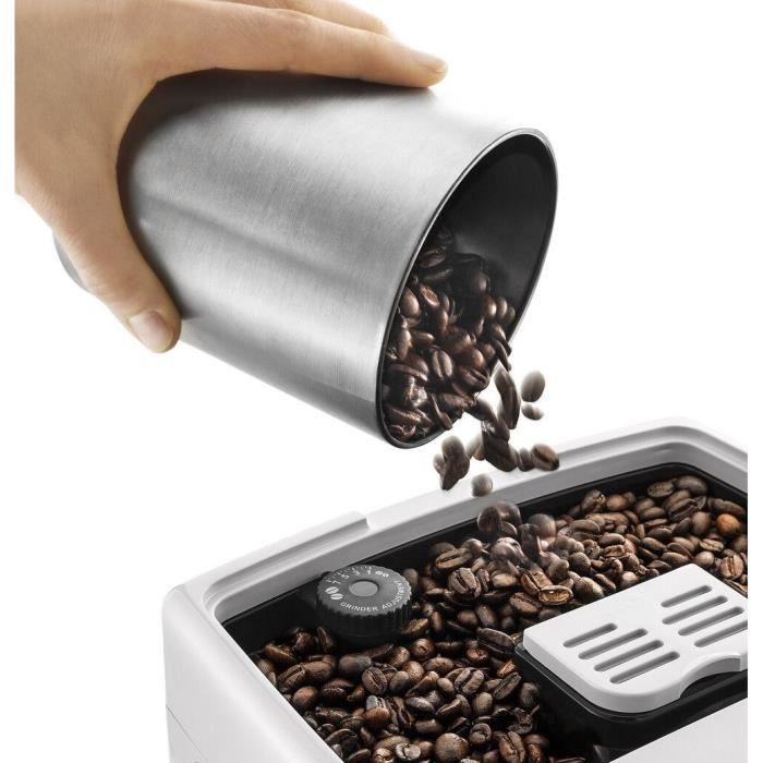 De'Longhi Dinamica ECAM350.35.W Espresso Machine with Built-In Grinder - White