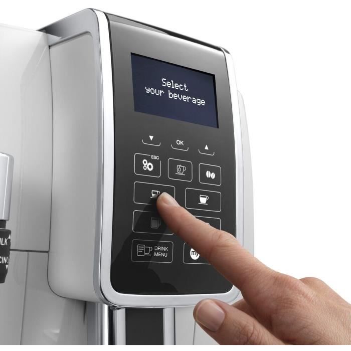 De'Longhi Dinamica ECAM350.35.W Espresso Machine with Built-In Grinder - White