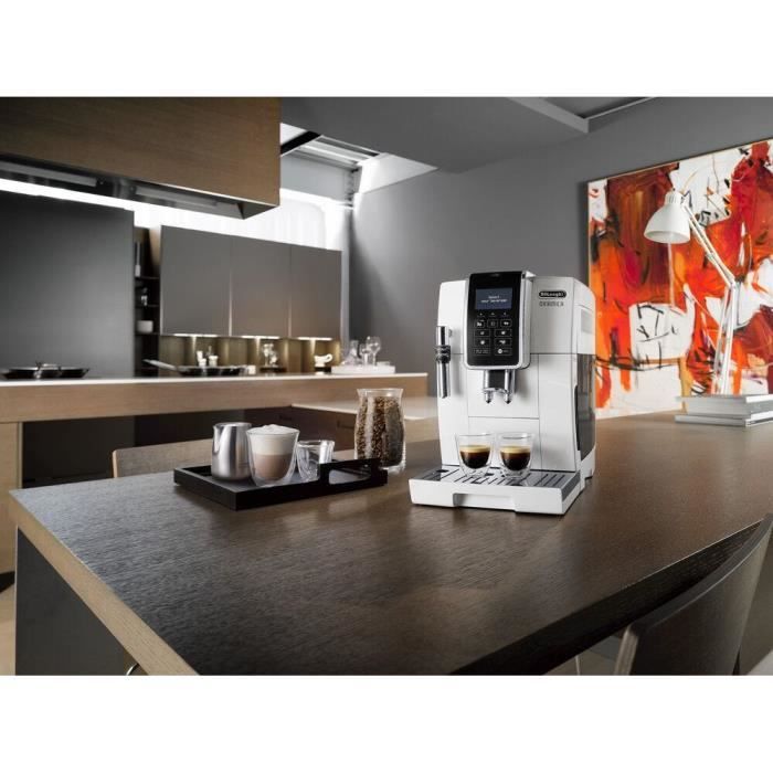 De'Longhi Dinamica ECAM350.35.W Espresso Machine with Built-In Grinder - White