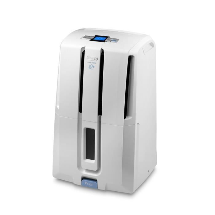DELONGHI - DD230P - Déshumidificateur d'air - 30L/24h - Gaz R290 - Réservoir 7L - Blanc