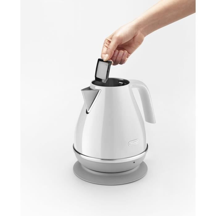 DELONGHI ICONA CAPITALS Kettle - 1.7 L - Stainless Steel - 360° Swivel Base - KBOC2001.W