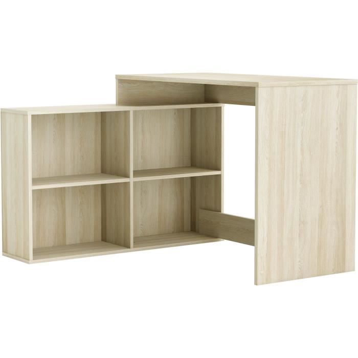 DEMEYERE Contemporary Corner Desk in Shannon Oak Finish - W112 cm - NAGANO