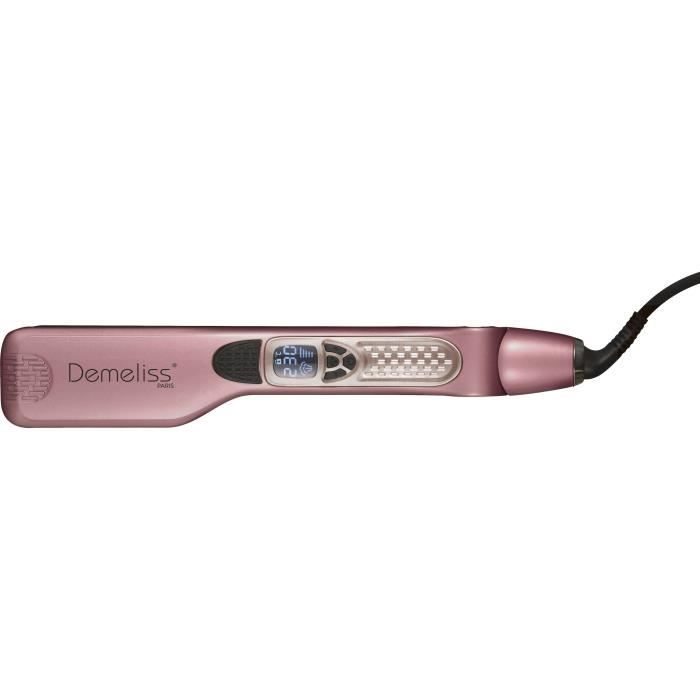 DEMELISS Titanium Hair Straightener - 5 Temperature Settings - Max 230°C - Cherry Chérie