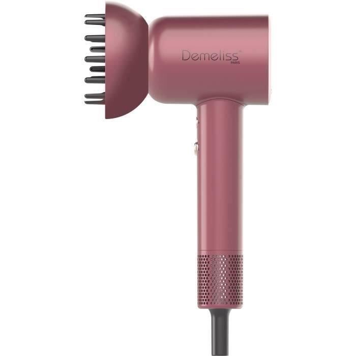 DEMELISS Hair Dryer - ULTIMATE DRYER SET - 1600 W - Magnetic diffuser - Cherry Chérie