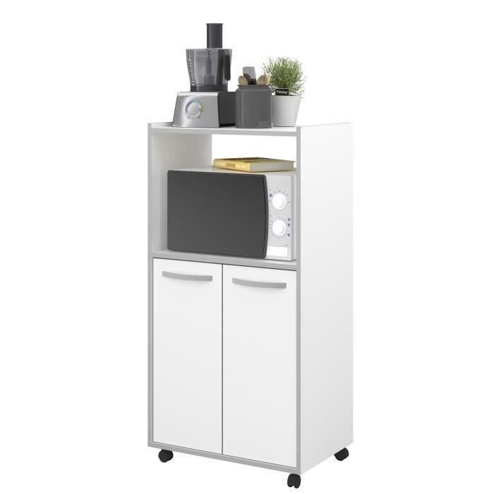 OSLO Kitchen Trolley - L 60 cm - White