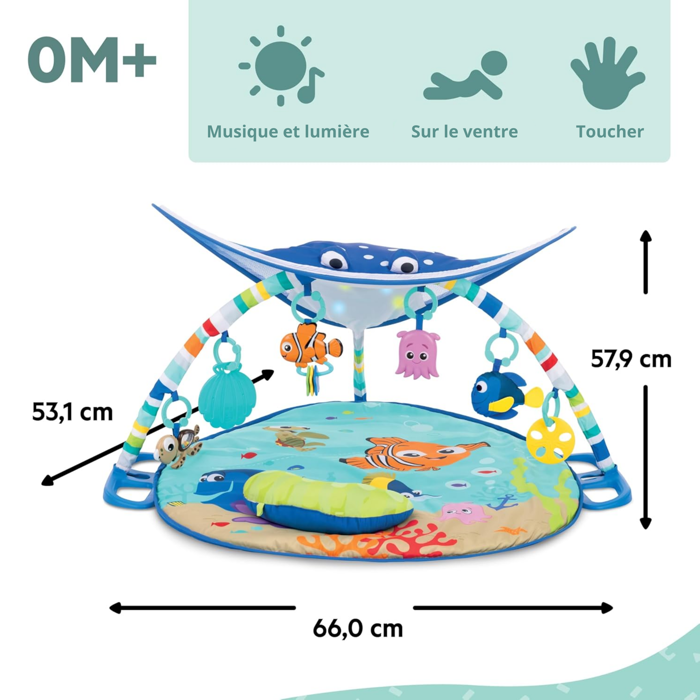 DISNEY BABY - NEMO - Baby Playmat, String Lights, Mirror