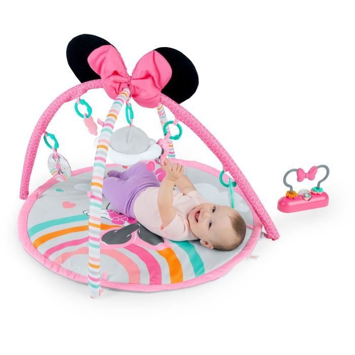 DISNEY BABY - MINNIE - Baby Activity Playmat with Arch, Sensory and Musical Toys