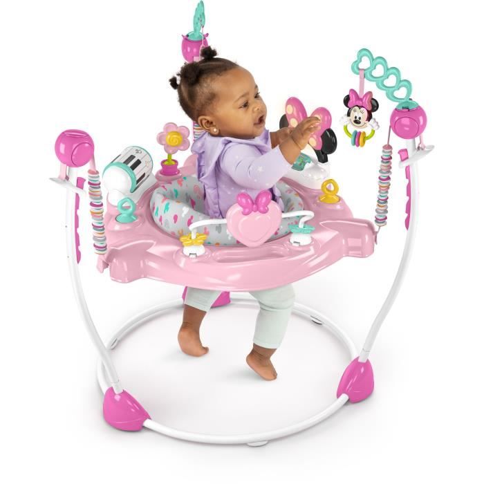 DISNEY BABY - MINNIE - Multi-Toy Baby Activity Center, Convertible Bouncy Seat