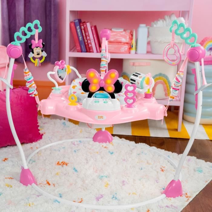 DISNEY BABY - MINNIE - Multi-Toy Baby Activity Center, Convertible Bouncy Seat