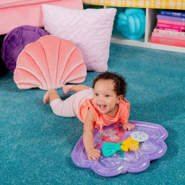 DISNEY BABY - ARIEL - Baby Water Mat, Sensory and Developmental Toy, Inflatable, Easy to Clean