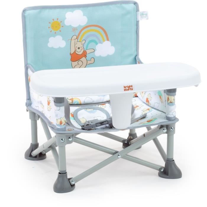 DISNEY BABY WINNIE Foldable Portable Travel Booster Seat, Lightweight, Carry Bag Included