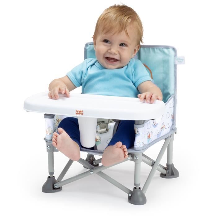 DISNEY BABY WINNIE Foldable Portable Travel Booster Seat, Lightweight, Carry Bag Included