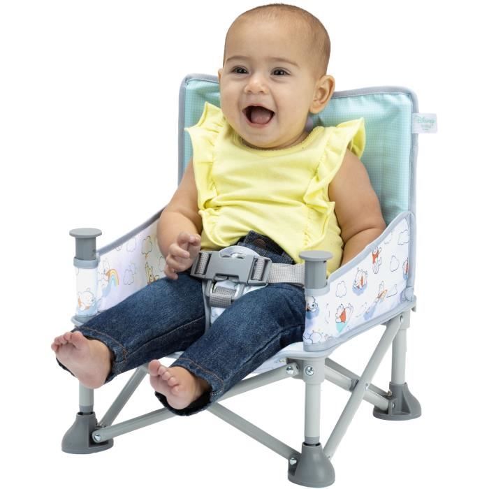 DISNEY BABY WINNIE Foldable Portable Travel Booster Seat, Lightweight, Carry Bag Included