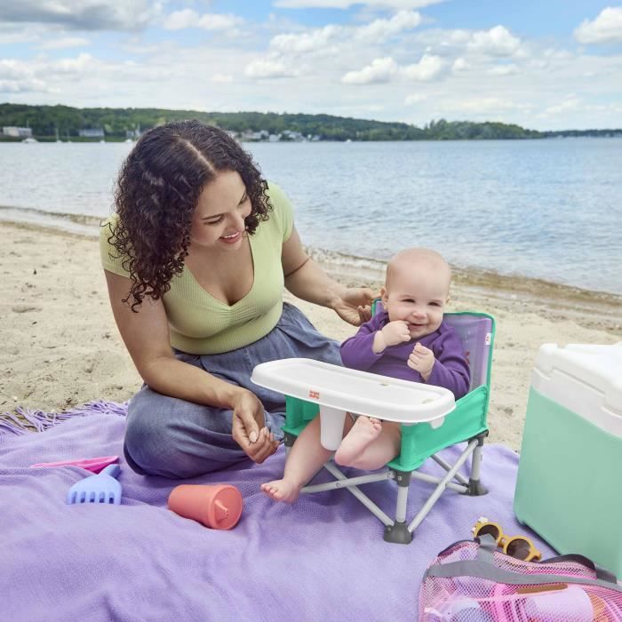 DISNEY BABY LITTLE MERMAID Foldable Portable Travel Booster Seat, Lightweight, Carry Bag Included