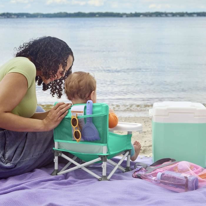 DISNEY BABY LITTLE MERMAID Foldable Portable Travel Booster Seat, Lightweight, Carry Bag Included