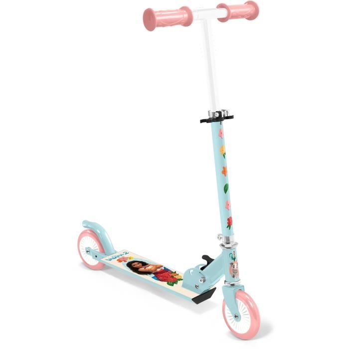 DISNEY - Folding Scooter - MOANA - Non-Slip Deck - For Ages 5+