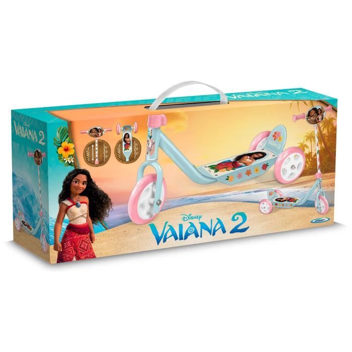 DISNEY - 3-Wheel Scooter - MOANA - Adjustable Height - For Ages 3+