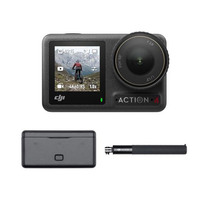 DJI Osmo Action 4 Adventure Combo - 1/1.3" Sensor - 4K/120 fps