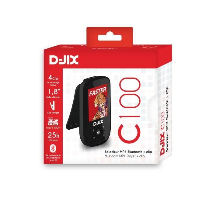 LOGICOM MP4 Player - C100 - 4GB - Bluetooth 4.0 - Black