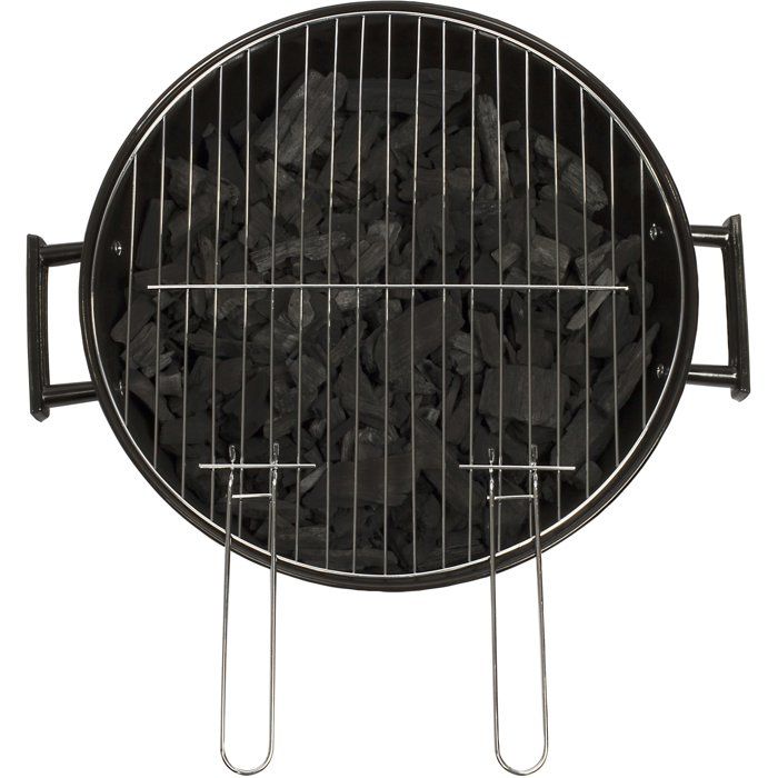 LIVOO Charcoal Barbecue - Ø41 cm - Chrome-plated Steel Grill - Enameled Steel Bowl and Lid DOC172N