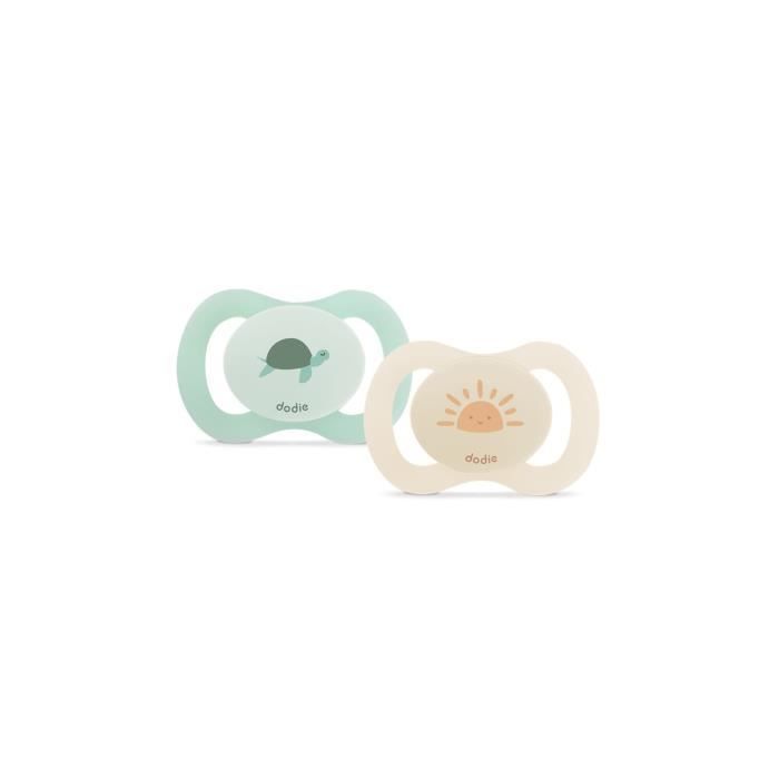 DODIE Anatomical Pacifier Duo - 0-2 months - Turtle