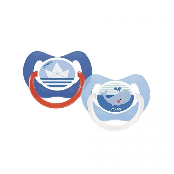 DODIE Physiological Pacifier +6 m Boat and Whale Pack of 2