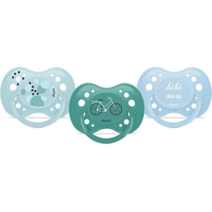 DODIE Anatomical Pacifiers - Pack of 3 - 18+ months - Baby Bear