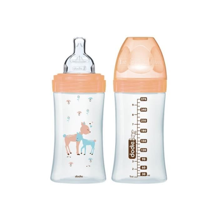 Dodie Glass Baby Bottle Gift Set - Triangle Design - Anti-Colic - 150 ml and 270 ml