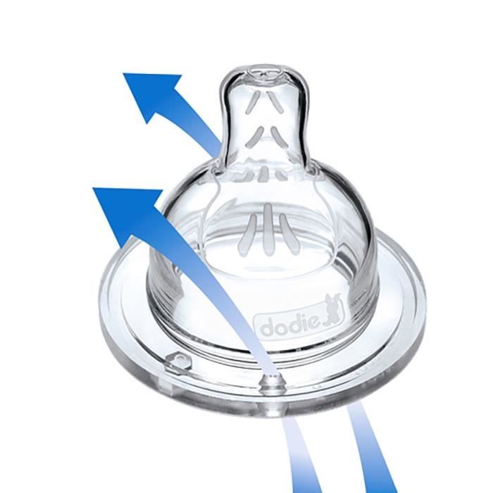 Dodie Glass Baby Bottle Gift Set - Triangle Design - Anti-Colic - 150 ml and 270 ml