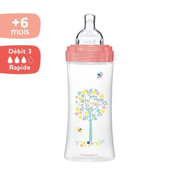 Dodie Sensation+ Anti-Colic Baby Bottle 330 ml - Fawn - 6+ Months